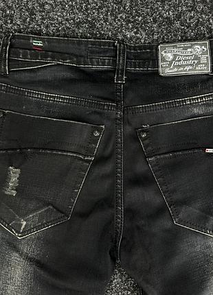 Мужские зауженные джинсы diesel skinny distressed vintage