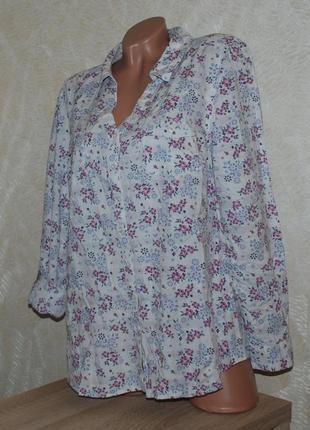 Блуза принтована бренду  tu
/100%бавовна/ регульований рукав/2 фото
