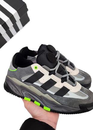 Мужские кроссовки адидас adidas niteball grey five серые