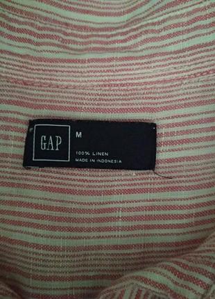 Льняная женская блуза- рубашка gap4 фото