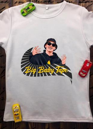 Мужская футболка с принтом - big baby tape