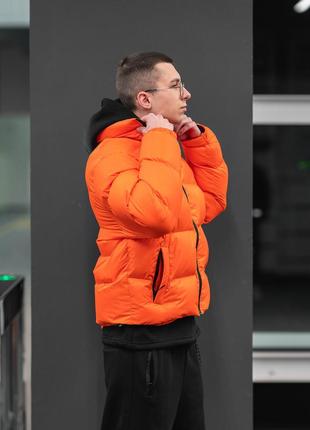 Зимняя мужская куртка пушка огонь homie 2.0 оранжевый5 фото