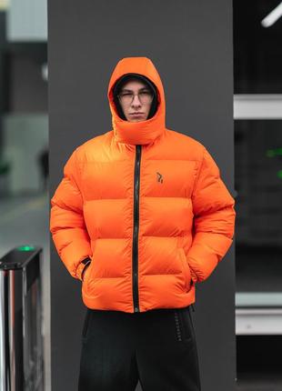 Зимняя мужская куртка пушка огонь homie 2.0 оранжевый7 фото