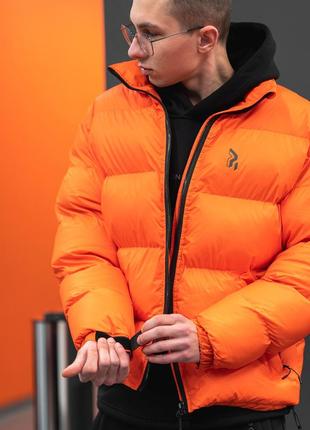 Зимняя мужская куртка пушка огонь homie 2.0 оранжевый10 фото