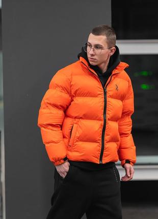 Зимняя мужская куртка пушка огонь homie 2.0 оранжевый1 фото