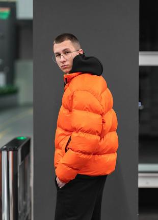 Зимняя мужская куртка пушка огонь homie 2.0 оранжевый6 фото