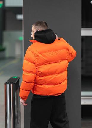 Зимняя мужская куртка пушка огонь homie 2.0 оранжевый3 фото