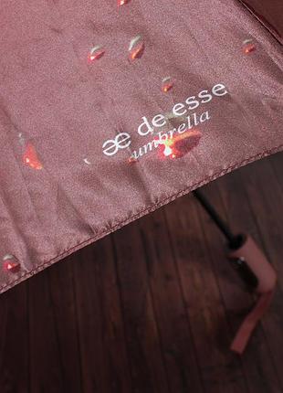 Зонт складной de esse 3148 автомат бордовый