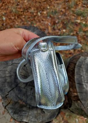 Женская серебряная поясная сумка primark(ширина 19, высота 13, глубина 6)