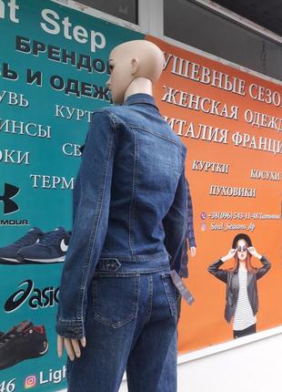 Miss natalie. стильная джинсовая куртка-пиджак. made in italy.3 фото