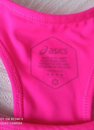 Рожевий спортивний бюстгальтер топ фірми asics розмір м4 фото