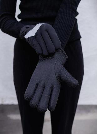 Пухові перчатки without storm reflective 6-1 black man