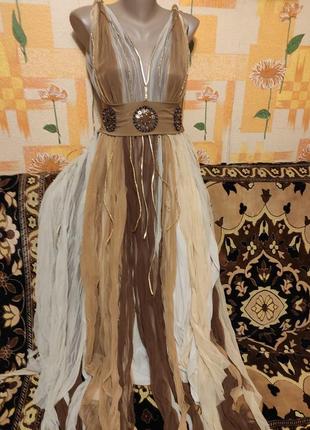 Карнавальный костюм платья нимфа размер 42 tebi