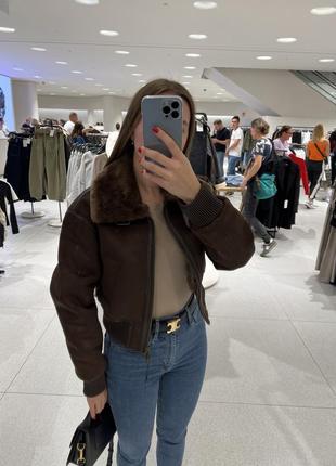 Дубленка zara