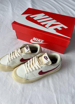 Кроссовки Hippie nike wmns court legacy lift'sail dark beetroot7 фото