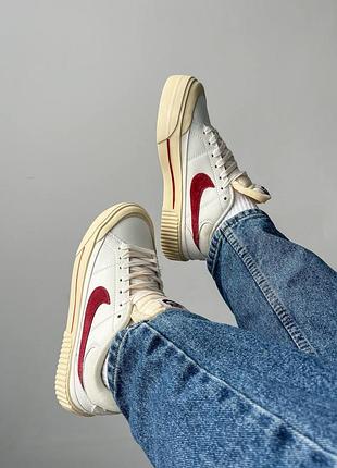 Кроссовки Hippie nike wmns court legacy lift'sail dark beetroot3 фото