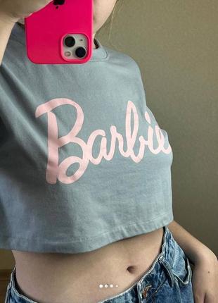 Укороченая футболка от missguided & barbie2 фото