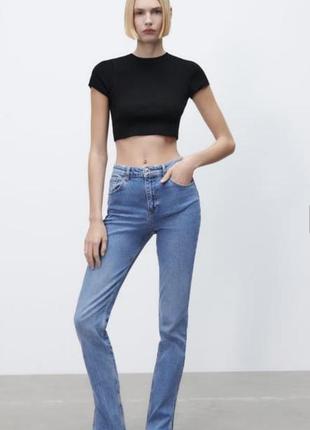 Zara джинси skinny split4 фото