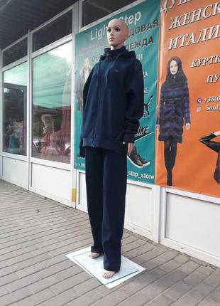 Зимовий супер теплий, жіночий спортивний костюм трехнітка на флісі. великі розміри (батал)2 фото