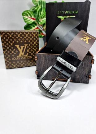 Ремень пояс мужской кожаный в стиле louis vuitton/ ремень мужественный лежачий в стиле louis vuitton