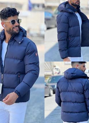 Новинка! премиум куртка на холлофайбери мужская качественная демисезонная до -15 зимняя