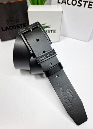 Ремень пояс мужской кожаный в стиле lacoste / ремень мужественный кожаный в стиле lacoste