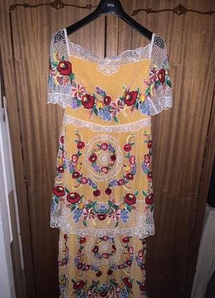Платье праздничное вышиванка