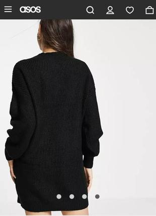 Черное платье свитер от asos размер м8 фото
