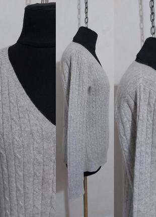 Кашемировый свитер, джемпер с косами 100%-кашемир6 фото