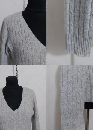 Кашемировый свитер, джемпер с косами 100%-кашемир5 фото
