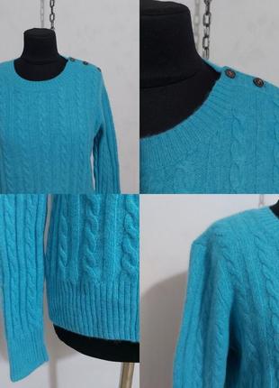 Кашемировый свитер с косами 100%-pure cashmere john lewis6 фото