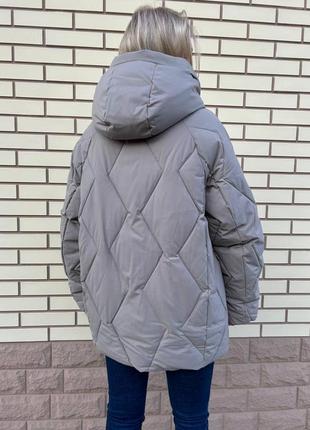 Куртку пуховик женский батал размеры мокко зимний пуховик2 фото