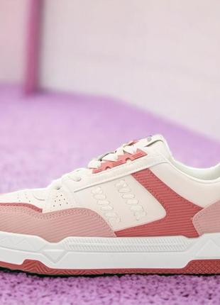 Жіночі кросівки "rhomb" білі з рожевим