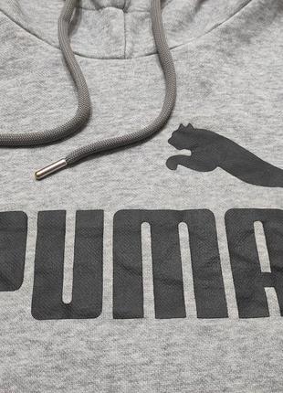 Утепленный балахон puma, толстовка кенгурушка с капюшоном на флисе м-хл6 фото