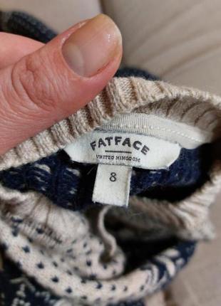 Замечательный стильный теплый свитер s fatface шерсть9 фото