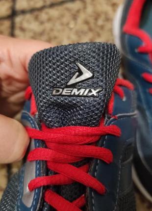 Кросівки demix сині з червоним3 фото