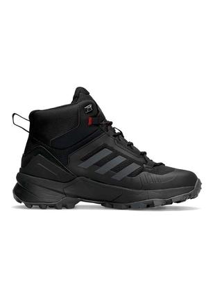 Мужские кроссовки adidas terrex swift r termo black gray red2 фото