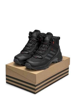 Мужские кроссовки adidas terrex swift r termo black gray red9 фото