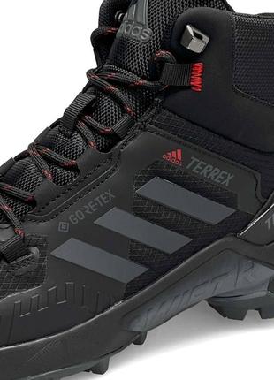 Мужские кроссовки adidas terrex swift r termo black gray red8 фото
