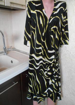 #julien macdonald#роскошное трикотажное платье на запах #большой размер 18 #2 фото