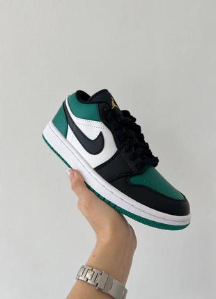 Кросівки nike jordan low green black7 фото