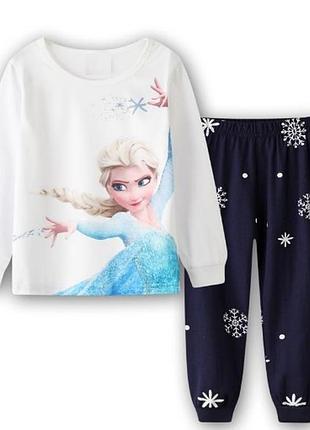 Детская пижама с эльзой frozen холодное сердце для девочки р. 100,110,120,130