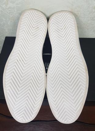 Лаковые кожаные туфли броги сникерсы в стиле prada7 фото