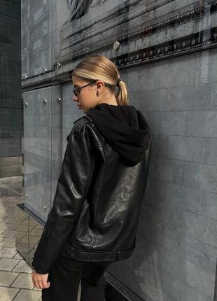 Куртка - косуха черная5 фото