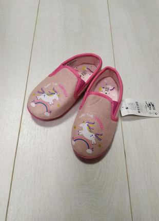 Тапочки розовые единорог tex 26, 28, 29, 30, 32