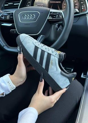 Женские кроссовки adidas gazelle grey black 39-41