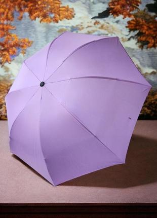 Механічно складана жіноча легка парасолька j.p.s. в ніжному лавандовому кольорі2 фото