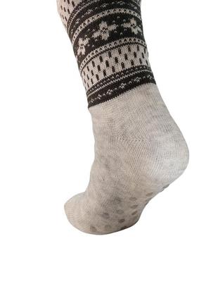 Домашние теплые  носки  лео "arctik"  с тормозами  40-45 серый3 фото