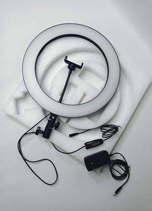 Кольцевая лампа ring supplementary lamp nonpolar dimming 36см с держателем для телефона1 фото