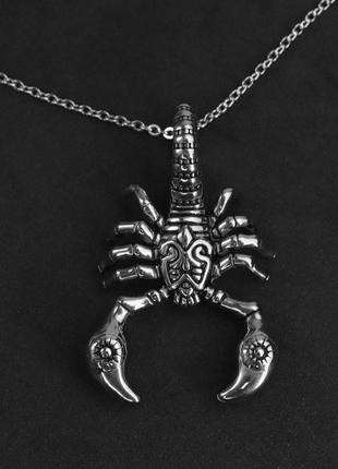 Мужской кулон на шею из нержавеющей стали "scorpion"2 фото